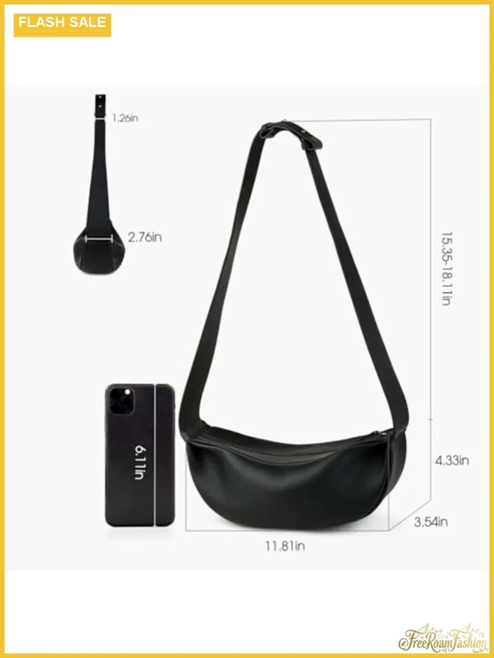 Genuine Leather Sling Bag Crossbody Women Minimalist Hobo